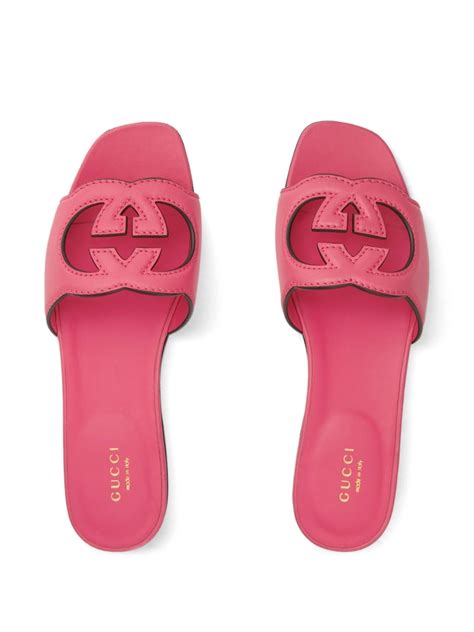 gucci slides cutting toes|gucci interlocking slides review.